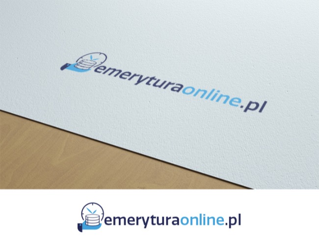 Projektowanie logo dla firm,  Logo dla bloga emeryturaonline.pl , logo firm - drew